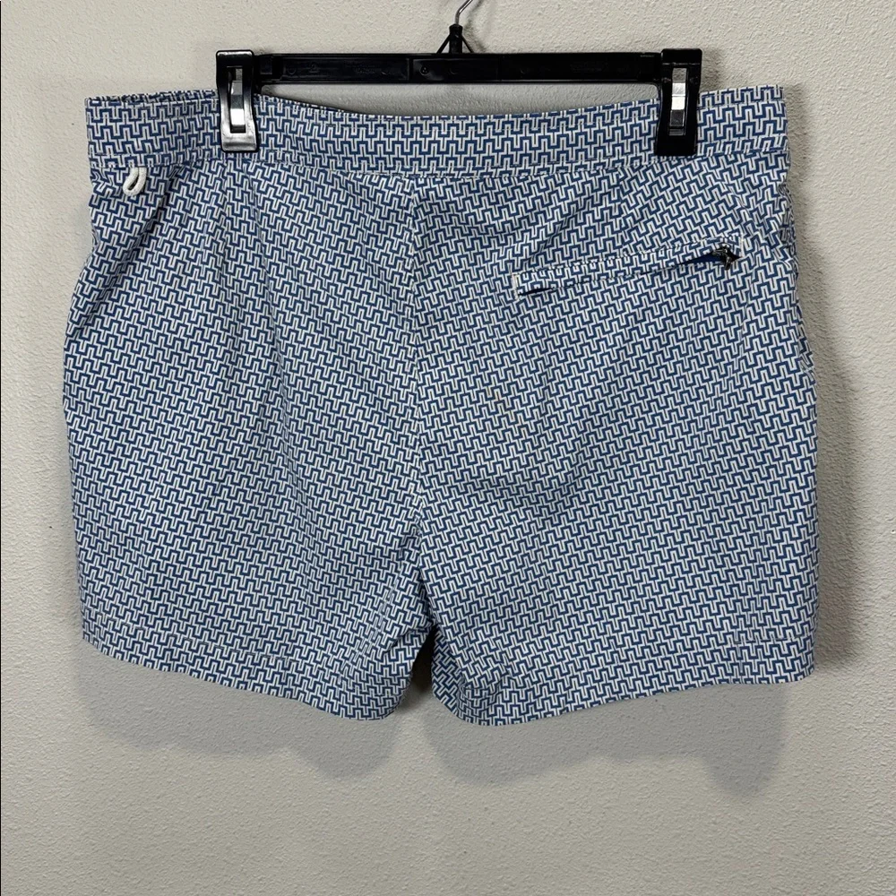 J.‎ Crew Blue and White Patterned Swimwear